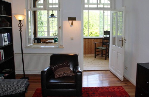 Lychen Apartment | Spacious apartment with lake view and lake access, own boat