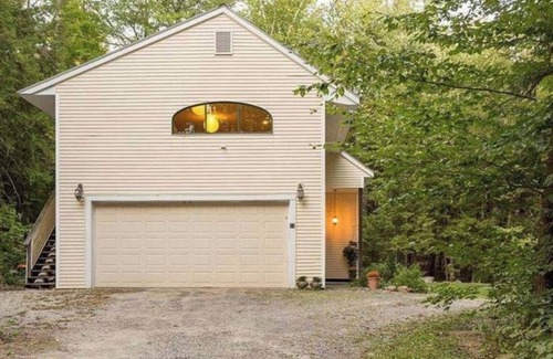 Bridgton House | Spacious, cozy home nestled in woods with private outdoor area and fire pit