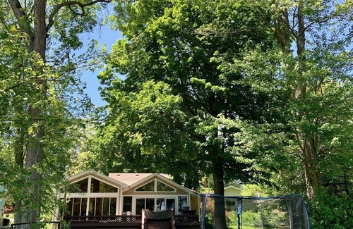Paw Paw Lake House | Spacious, Family-Friendly Cottage with Stunning Channel View in Paw Paw Lake