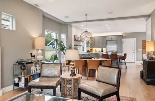 Georgetown House | Spacious Family Retreat Media Room & Patio