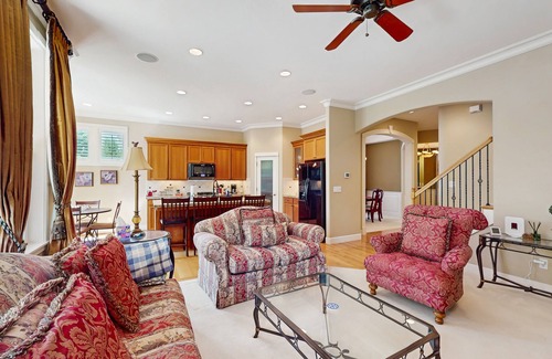 Renton House | Spacious getaway home with fireplace, private patio & grill