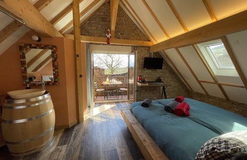 Dambach-la-Ville House | Spacious guest room, balcony, Fiber TV