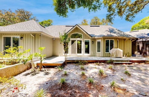 Fernandina Beach House | Spacious home with patio, deck, private outdoor pool, & beach access