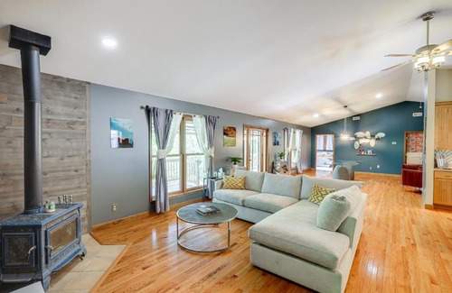 Lake Lure House | Spacious Lake Lure Family Home with Deck and Fire Pit!