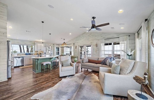 Onalaska House | Spacious Lakefront Home w/Pool, Game Room & Patio