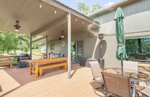 Wyandotte House | Spacious Lakefront Home w/hot tub, dock, & private ramp