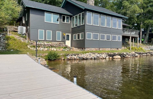 Minocqua House | Spacious, modern 4-bed, 2-bath house with private dock & stunning lake views