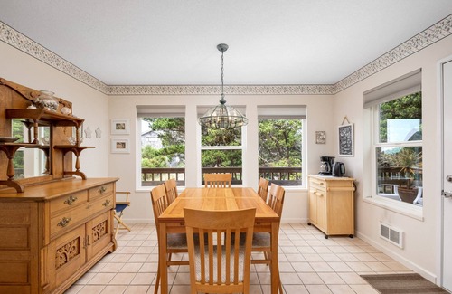 Tierra Del Mar House | Spacious Ocean-View Home with Fireplace, Foosball, and Fire-pit, Huge Patio, Steps to the Beach