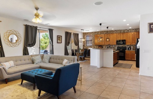 Laveen Village House | Spacious Resort-Style Retreat: Pool ~ Scenic Views