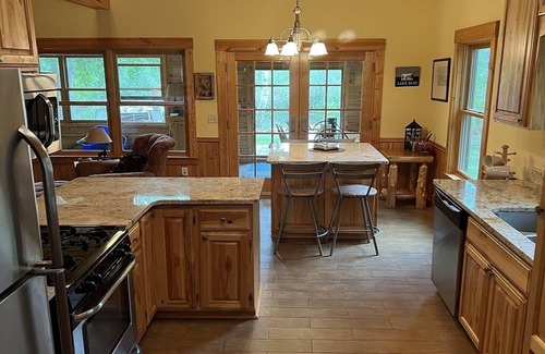 Breezy Point House | Spacious Summer Escape: Private Backyard, Dock & Fire Pit, Channel Waterfront