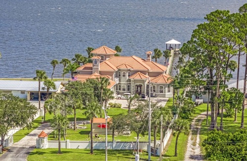 Indian River Residence House | Spacious Waterfront Home - Stunning Rocket Launch View