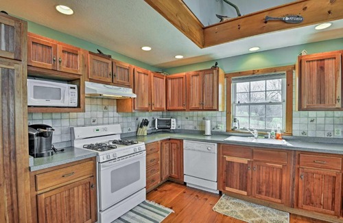 Wolcott House | Spacious Wolcott Lake Cottage with Wraparound Deck!