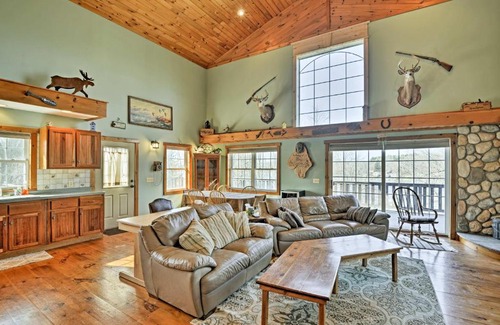 Wolcott House | Spacious Wolcott Lake Cottage with Wraparound Deck!