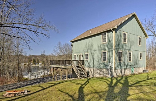 Wolcott House | Spacious Wolcott Lake Cottage with Wraparound Deck!