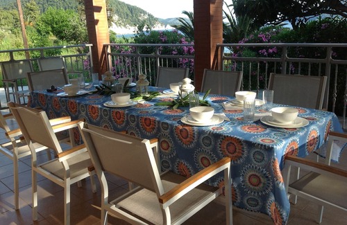 Elios Villa | Spectacular beachfront villa with private pool and orchards