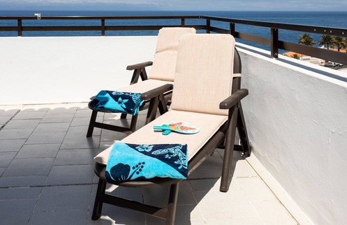 Santiago del Teide Apartment | SPECTACULAR PENTHOUSE WITH SEA AND BEACH VIEWS, FREE WIFI