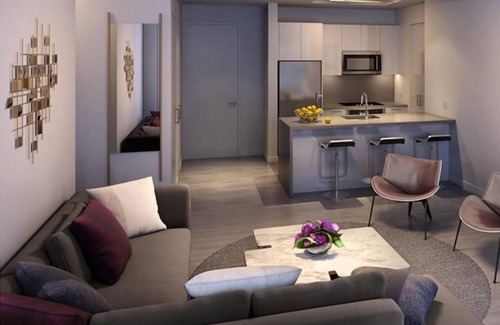 Koreatown Condo | Spectacular Studio with Pool and Outdoor Fireplace at Solari