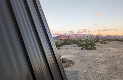 Study Butte-Terlingua House | Stardust Big Bend Luxury A-Frame#10 with a fab view