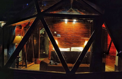 Dharamshala Cabin | Starlit Dome by Heaven's View B&B Mcleod Ganj 1st and only geodesic wooden dome.