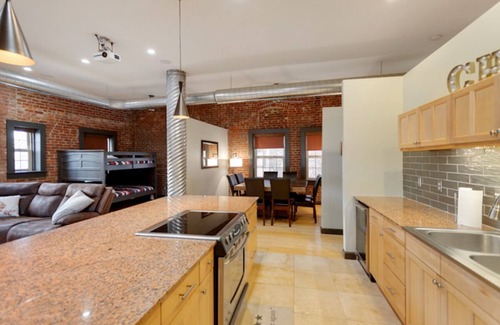 Evansville House | Stay in Evansville's First Veterinary Hospital - Sleeps 12 - Rooftop Deck!