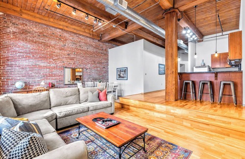 Downtown West Apartment | Stay in Style! Downtown Loft-Garage Parking