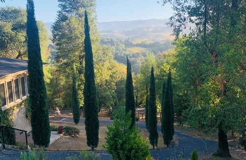 Healdsburg Villa | Stay surrounded by Fitch Mountain Park and Open Space Preserve.