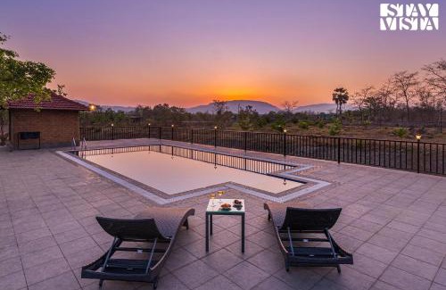 Palghar Villa | StayVistas Nyra Farms - Hill-view villa with Pool, Indoor & Outdoor games, & Lawn with Gazebo