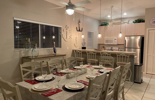 Jose's Hideaway House | Steps from the beach! Spacious island retreat with pool, grill, and space for 12