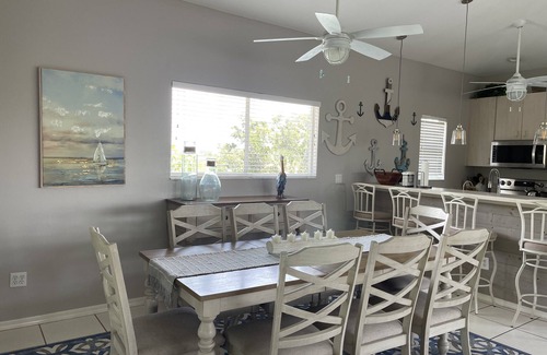 Jose's Hideaway House | Steps from the beach! Spacious island retreat with pool, grill, and space for 12