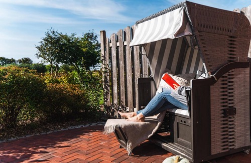 Reussenkoge Apartment | Stilvolle 4-sterne-ferienwohnung "föhr" mit Eigener Terrasse und Deich-blick