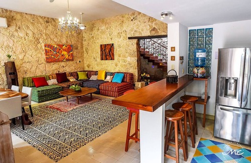 Xcaret House | Stone House with Pool and large Garden, ideal for families