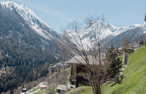 Grimentz Apartment | Studio Avec vue sur les Montagnes