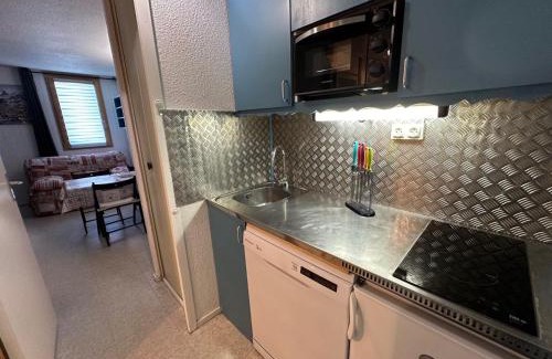 Montchavin Apartment | Studio chaleureux au centre, balcon, proche télécabine - FR-1-181-2827