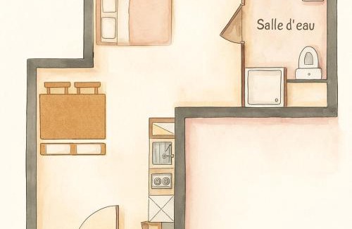 Chessy Apartment | Studio, Emplacement parfait, Séjour tout confort