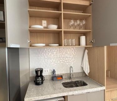 Santo Amaro Apartment | Studio novo e equipado próximo ao metrô e Consulado Americano