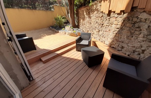 Grezieu-la-Varenne Apartment | Studio Renove RDC Terrasse + Exterieur Paysage