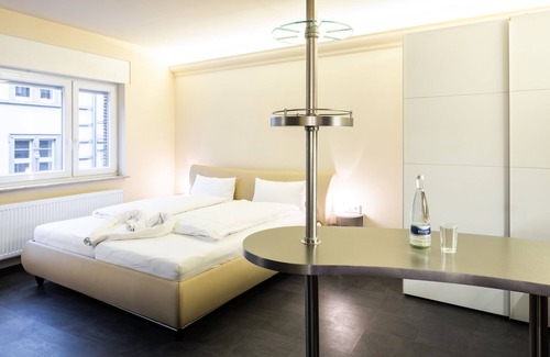 Heidelberg Apartment | Studio with a fully equipped kitchen and a modern bathroom