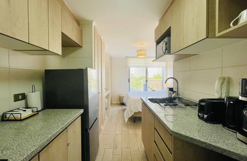 Downtown Santiago Apartment | Studio Yungay Maipú| Home Office Laundry Wifi