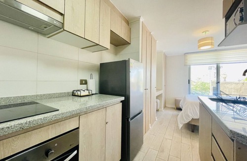 Downtown Santiago Apartment | Studio Yungay Maipú| Home Office Laundry Wifi