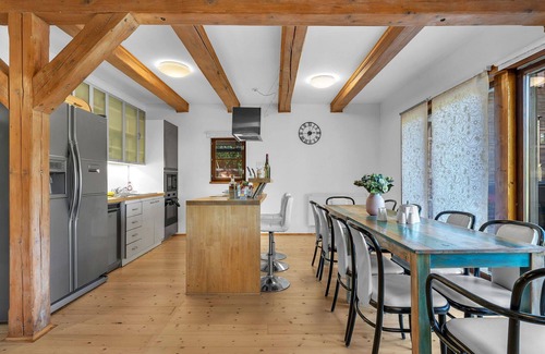 Dolni Branna House | Stunning private villa for 10 guests with hot tub, WIFI, TV, terrace, pets allowed and parking