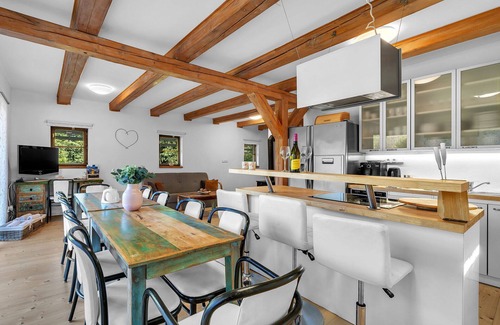 Dolni Branna House | Stunning private villa for 10 guests with hot tub, WIFI, TV, terrace, pets allowed and parking