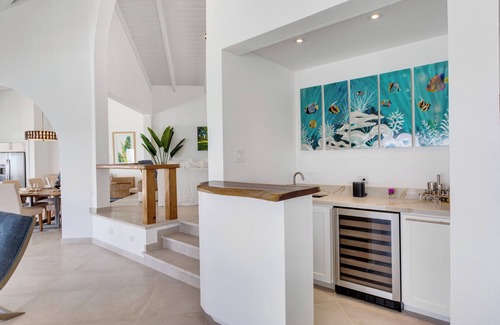 The Valley Villa | Stunning 6 bedroom waterfront villa with wooden dock