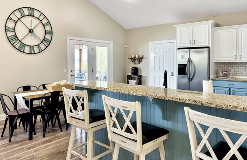 New Concord House | Stunning lakefront home with private dock, screened in porch and firepit