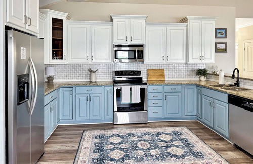 New Concord House | Stunning lakefront home with private dock, screened in porch and firepit