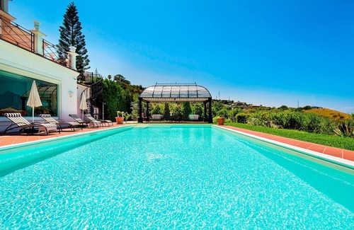 Capo d'Orlando Villa | Stunning private villa for 10 guests with private pool, A/C, WIFI, TV, terrace and panoramic view