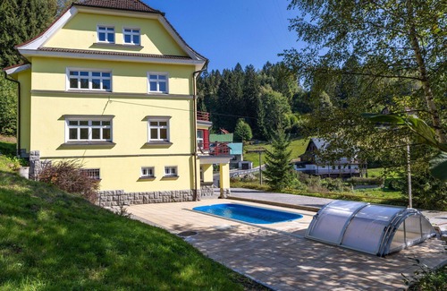 Albrechtice v Jizerskych horach Villa | Stunning private villa for 24 people with private pool, WIFI, TV, terrace and parking