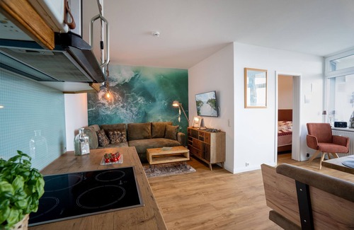 Pelzerhaken Apartment | Stylish 2-room apartment with sea view, balcony, sauna and pool