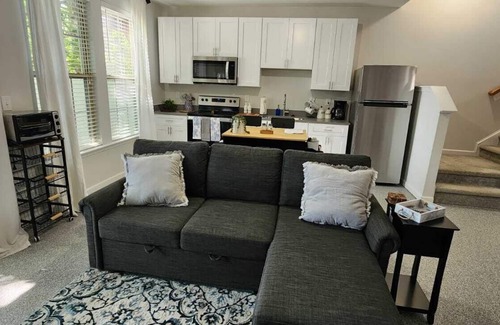 Wake Forest Apartment | Stylish 3BR + Studio Retreat–Sleeps 8 Comfortably!