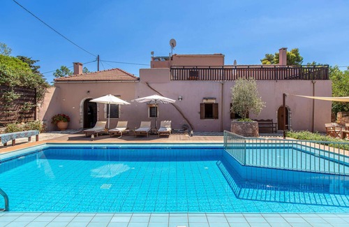 Pitharion Villa | Stylish Cretan Country House, A/C, Private Pool with Children's Section - 10mins to Chania & Beaches