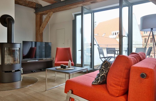 Old Town Condo | Stylish holiday apartment in the heart of the old town with loggia, fireplace etc.
